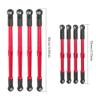 Aluminum Steering Links Turnbuckles tie Rod 5319X 5338R for 1/10 E-Revo E Revo 2.0 D251 RC Car Upgrade Parts(Red) view 3