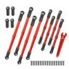 Aluminum Steering Links Turnbuckles tie Rod 5319X 5338R for 1/10 E-Revo E Revo 2.0 D251 RC Car Upgrade Parts(Red) view 4