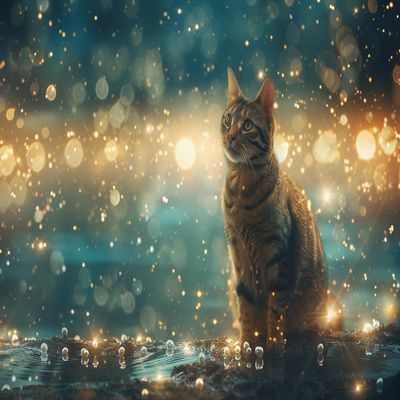 1000 Piece Classic Jigsaw Puzzle - Tabby and Light Wood Rounded Corner Puzzle - Beautiful Package - Home Decor - Festive Days Best Gift for Adults