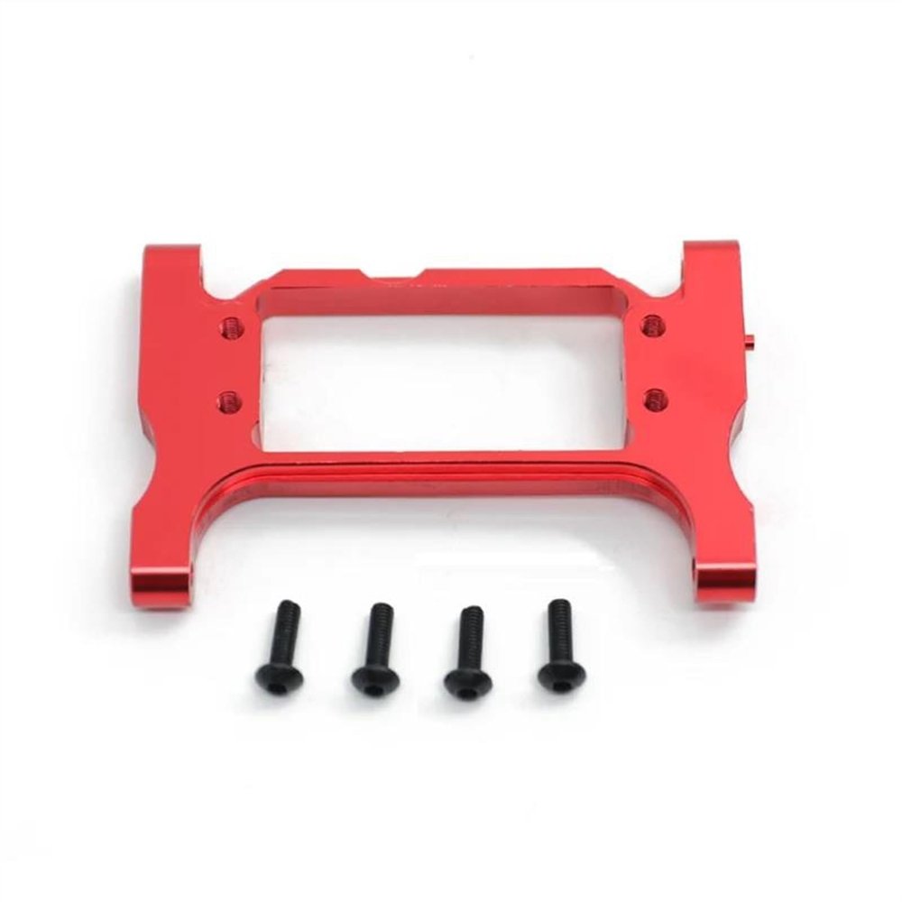 RC Car Accessories for Traxxas for TRX4 for Bronco for Blazer Sport G500 for TRX6 1/10 Front Servo Mount for Chassis Steering Crossmember RC Crawler Car Parts(Red)