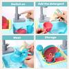 CUTE STONE Color Changing Kitchen Sink Toys, Electronic Microwave Toys with Sounds and Light, Play Food, Kids Cookware Pot and Pan, Cooking Utensils, Pretend Role Play Toys for Boys Girls view 4