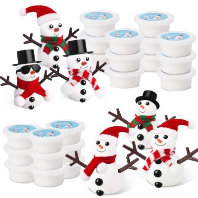 BANBBUR 21 Pack Christmas Stocking Stuffers for Kids,Christmas Crafts Build a Snowman Kit Snowman Crafts for Kids