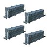 Mytee Products (4 Pack) Cribbing Block Stacker 6" x 7" x 24" - Black - High Density Polymer Material view 1