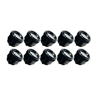 GHZHANG 10PCS Silver Coated Mini Peanut Prisms With Metal Casings, For The Replacement Of Total Station Measurement