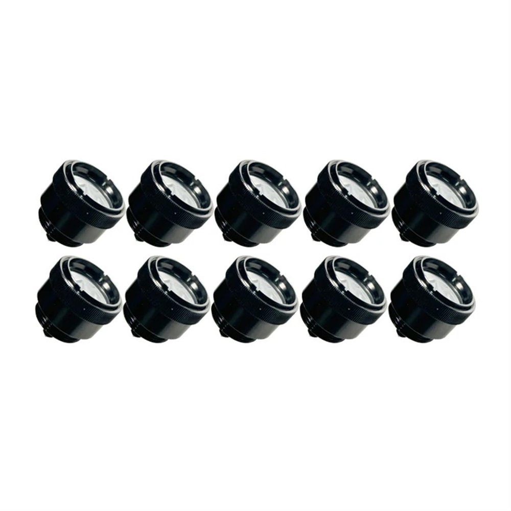 GHZHANG 10PCS Silver Coated Mini Peanut Prisms With Metal Casings, For The Replacement Of Total Station Measurement