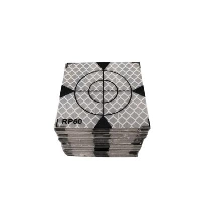 ZHANGGH 50/100pcs Reflector Sheet Reflective Tape Target Total Station Measurement Reflector Target RP60mm(100PCS)