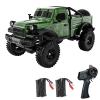 Dodoore D883 RC Crawler Pickup Truck, 1:18 Scale Remote Control Car, 4WD Off-Road RC Rock Crawler with LED Lights and 2 Rechargeable Batteries for Adults (Green) view 1