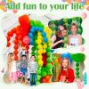 105pcs Linking Balloons 6 Inch Green Quick Link Balloons for Photo Shoot Gender Raver Anniversary Bridal Christmas Wall Backdrop Baby Shower Birthday St Patrick Decorations view 4