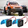 equlup RC Motor Heatsink, 2pcs 42mm/1.7in DC 5V 0.15A Universal Aluminum Alloy Brushless Motor Cooling Fan for Hobbywing4274 7282 1515 RC Car view 4