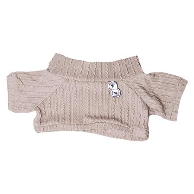 niannyyhouse 40cm Plush Doll Clothes Turtleneck Sweater Stuffed Toy Dressup (Brown)