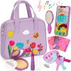 Officygnet Toys for Girls 3 Years Old, Toddler Purse Girl Toys with Pretend Makeup Kit, Pretend Princess Play Purse Toy for Little Girl, Christmas Birthday Gifts for Toddler Girls Age 3, Purple view 1