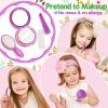 Officygnet Toys for Girls 3 Years Old, Toddler Purse Girl Toys with Pretend Makeup Kit, Pretend Princess Play Purse Toy for Little Girl, Christmas Birthday Gifts for Toddler Girls Age 3, Purple view 2