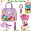 Officygnet Toys for Girls 3 Years Old, Toddler Purse Girl Toys with Pretend Makeup Kit, Pretend Princess Play Purse Toy for Little Girl, Christmas Birthday Gifts for Toddler Girls Age 3, Purple view 4