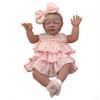 19 Inch Lifelike Reborn Baby Doll Girl Realistic Sleeping Soft Body Doll with Pink Ruffle Lace Dress & Bow Headband, Skin-Safe Premium Material Ideal Gift for Kids and Decor view 1