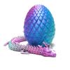 3PCS/Set 3D Printed Dragon Egg Model,Dragon Baby Within Egg,Flexible Animals Toy Statue,Movable Joints,Home Office Decor,Interesting Toys,Festival Gifts toco,Fidget Toys, Executive Desk Animals Toyv view 4