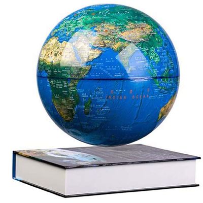 3UOOWWFA Globe, Floating Globe/Magnetic Levitation Globe/6 Inch Colorful LED Light/Educational Gift Tool for Kids/Home Desk Decoration, Blue