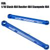 hopsupRC Aluminum Chassis Links Upgrade Parts for 1/10 Slash,Rustler,Stampede 4X4,Alloy Non-Adjustable Front&Rear Suspension Links Hops Up,Replaces 3641,4PCS,Navy Blue view 2