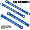 hopsupRC Aluminum Chassis Links Upgrade Parts for 1/10 Slash,Rustler,Stampede 4X4,Alloy Non-Adjustable Front&Rear Suspension Links Hops Up,Replaces 3641,4PCS,Navy Blue view 3