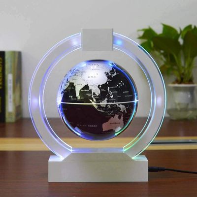 3UOOWWFA Magnetic Levitation Floating Globe, Levitation Floating Globe O-Shaped 6 Inch Home Decoration Creative Gift Anniversary Birthday