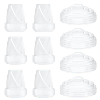 10PCS M5 Breast Pump Replacement Parts, 6pcs Silicone Duckbill Valve & 4pcs Silicone Diaphragm Compatible with Momcozy M5 Wearable Breastpump, Mom Cozy Breastfeeding Essential Accessories