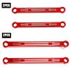 hopsupRC Aluminum Chassis Links Upgrade Parts for 1/10 Slash,Rustler,Stampede 4X4,Alloy Non-Adjustable Front&Rear Suspension Links Hops Up, Replaces 3641,4PCS,Red view 4