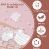 12 Pack 8pcs Duckbill Valves and 4pcs Diaphragm Compatible with MomMed S21/S18,TSRETE S21, MISSAA S18/S21,Mumgaroo S21,NICEGREEN Life S21 Wearable Breast Pump Parts, S21 Bresat Pump Replacement Parts view 4