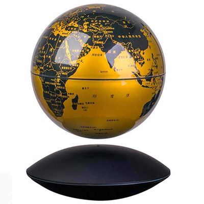 3UOOWWFA Geographical Globe, World Globe with Stand/Floating Globe/Magnetic Levitation Globe/6 Inch Colorful LED Light/Educational Gift Tool for Kids/Home Desk Decor, Starry Sky