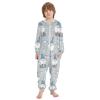 Cute Gnomes Christmas Lights Unisex Onesie Kids, Novelty One Piece Jumpsuits, Halloween Cosplay Costume for Autumn Winter, 12-13 Years view 2