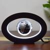 3UOOWWFA Geographical Globe, Floating Globe - Oval 3 Inch Levitating Globe - Colorful LED Light Educational Gift Tool Home Office Desk Decoration, Silver view 1