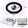 3UOOWWFA Geographical Globe, Floating Globe - Oval 3 Inch Levitating Globe - Colorful LED Light Educational Gift Tool Home Office Desk Decoration, Silver view 4