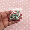 Candy Cane Crunch, Fake Christmas Holiday Polymer Clay Sprinkle Mix, Resin Shaker Fake Sprinkle Mix for Slime Decoden Jimmies - Non Edible (Red White and Green, 30 gram bag) view 4