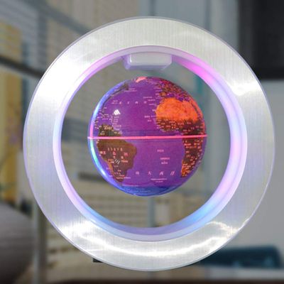 3UOOWWFA Magnetic Levitation Floating Globe, Magnetic Levitation Floating World Map Globe Rotating Planet Earth Sphere Antigravity with LED Light Lamp Educational Gift for Office Desk