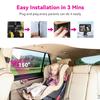Baby Car Camera for 2 Kids 1080P Split-Screen Monitor Dual Cam Rear-Facing Cameras IR Night Vision 360 Rotatable Backseat Screen, Car Seat Mirror Alternative (2 Cameras with 5'' monirtor) view 3