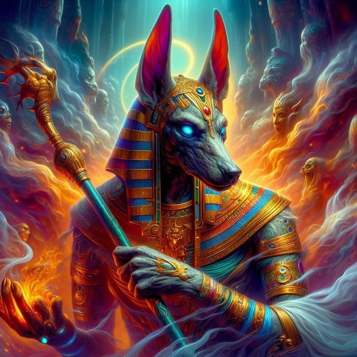 1000pcs Jigsaw Puzzle for Adults,Egyptian God of Death, Anubis Wood Jigsaw Puzzle,Brain Challenge Educational Game Relaxation Pastime Entertainment Activity Decorative Puzzle