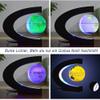 3UOOWWFA Geographical Globe, C-Shaped Magnetic Levitation Globe-4 Inch, Colorful LED Light Globe, High-end Birthday Gift, Creative Home Decoration, Blue view 3