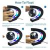 3UOOWWFA Magnetic Levitation Floating Globe, Floating Globe with LED Light C-Shaped Magnetic Levitation 4 Inch World Educational Gift Tool Home Office Desk Decoration view 2