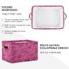 STAYTOP Kiss Me Seamless Pattern Large Storage Basket Collapsible Storage Bins Waterproof Laundry Basket with Handle,Used for Home Closets, Offices, Bedrooms 2PCS view 2