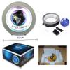 3UOOWWFA Magnetic Levitation Floating Globe, Floating Globe with LED Light O-Shaped Magnetic Levitation Anti-Gravity Rotating Planet Earth Stylish Home Desktop Display Decoration view 4