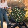 Muishi Monkey Flowers and Dots Baby Car Seat Covers Carseat Canopy Soft Infant Stroller Cover Nursing Breastfeeding Covers for Girls Boys Newborn view 3