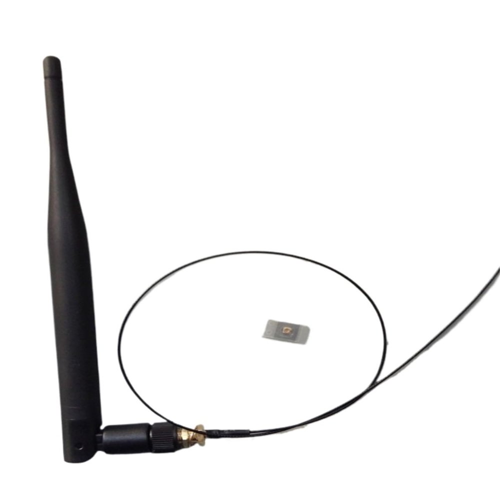 2.4G Extended High Gain WiFi Antenna RC Boat Part SMA Adaptor Module IPEX Gridding Boat Antennas(40cm Length)