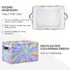 STAYTOP Color Tie Dye Large Storage Basket Collapsible Storage Bins Waterproof Laundry Basket with Handle,Used for Home Closets, Offices, Bedrooms 2PCS view 2