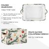 STAYTOP Pine Branches and Red Christmas Ball Large Storage Basket Collapsible Storage Bins Waterproof Laundry Basket with Handle,Used for Home Closets, Offices, Bedrooms 1PCS view 2