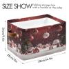 STAYTOP Christmas Bells Large Storage Basket Collapsible Storage Bins Waterproof Laundry Basket with Handle,Used for Home Closets, Offices, Bedrooms 1PCS view 3