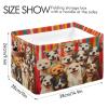 STAYTOP A Group of Cute Dogs Large Storage Basket Collapsible Storage Bins Waterproof Laundry Basket with Handle,Used for Home Closets, Offices, Bedrooms 1PCS view 3