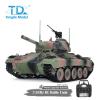 wheelfun Tongde M24 Chaffee 1/16 RC Light Tank Infrared Combating System Upgraded Wheels Smoke Unit Lighe Sound Hooby Grade Tank Model(Camouflage Green) BB Shooting Airsoft Tank That Shoot view 2