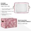 STAYTOP Beautiful Christmas Snowflakes Large Storage Basket Collapsible Storage Bins Waterproof Laundry Basket with Handle,Used for Home Closets, Offices, Bedrooms 2PCS view 2