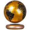 3UOOWWFA Geographical Globe, Floating Globe - with LED Light - 8 Inch Luminous Large Globe - Kids Educational Gift Tool Home Office Desktop Decoration, Gold view 1