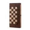 17-inch Handmade Classic Backgammon Sets for Adults Wood Art Wooden Backgammon Board Set | Solid Rose Wood Xmas Gifts for Husband, Dad, Anniversary view 2