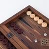 17-inch Handmade Classic Backgammon Sets for Adults Wood Art Wooden Backgammon Board Set | Solid Rose Wood Xmas Gifts for Husband, Dad, Anniversary view 3