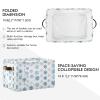 STAYTOP Dreamy Christmas Snowflakes Large Storage Basket Collapsible Storage Bins Waterproof Laundry Basket with Handle,Used for Home Closets, Offices, Bedrooms 2PCS view 2